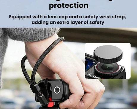 Flymile For DJI Osmo Action 5 Pro / 4 / 3 Camera Cage Handle With Magnetic Quick-Release Base