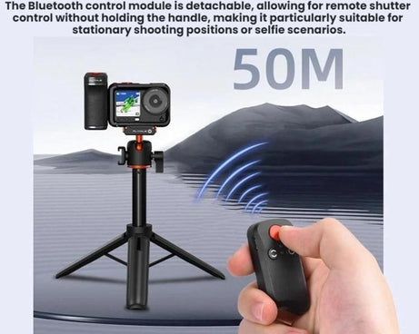 Flymile For DJI Magnetic Quick-Release Action Camera Street Shooting Handle, For Osmo Action 3 / 4 / 5 Pro, For Osmo Action 6