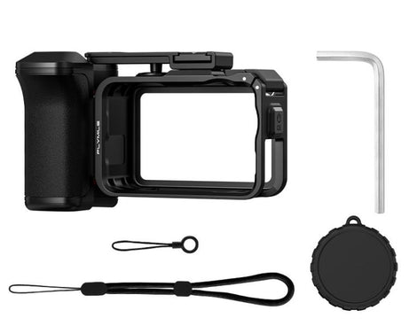 For DJI Osmo Action 6 Flymile Quick-Release Cage Protective Frame Street Photography Handle Kit