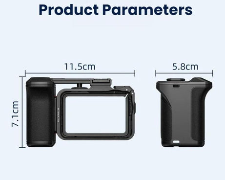 For DJI Osmo Action 6 Flymile Quick-Release Cage Protective Frame Street Photography Handle Kit