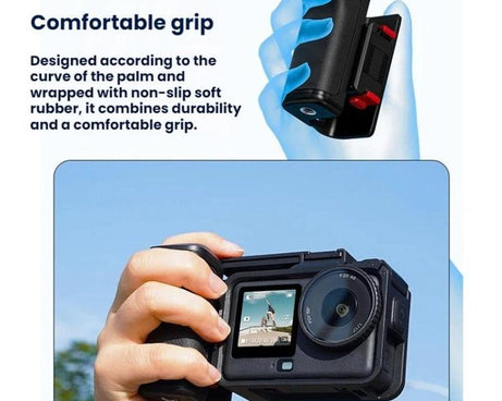 For DJI Osmo Action 6 Flymile Quick-Release Cage Protective Frame Street Photography Handle Kit