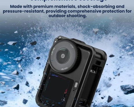 For DJI Osmo Action 6 Flymile Quick-Release Cage Protective Frame Street Photography Handle Kit
