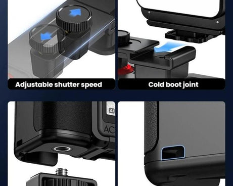 For DJI Osmo Action 6 Flymile Magnetic Quick-Release Base Handheld Shooting Sports Camera Accessory