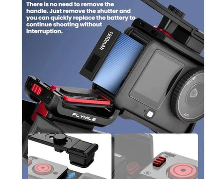 For DJI Osmo Action 6 Flymile Magnetic Quick-Release Base Handheld Shooting Sports Camera Accessory