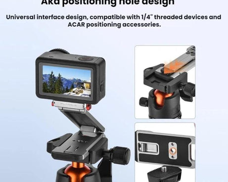 For DJI Osmo Action 6 / Nano Flymile Magnetic Quick-Release Tripod Bracket and Carabiner Clip, AC6035
