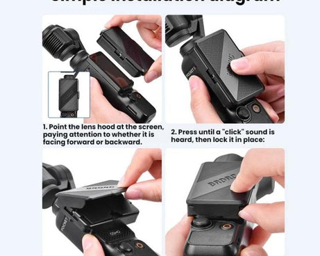For DJI Osmo Pocket 3 BRDRC Foldable Screen Protector Sunshade