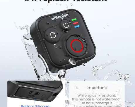 aMagisn Bluetooth Remote Controller 3.0 Universal Version For Insta360, GoPro Hero, Android/ios Smartphones, DJI OSMO 360, Action 6/5 Pro/4, AM40