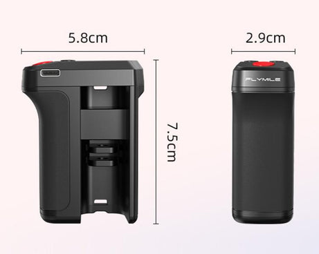 For DJI Osmo Action 5 Pro / 6 Flymile Bluetooth Street Photography Handle Magnetic Quick-Release Base