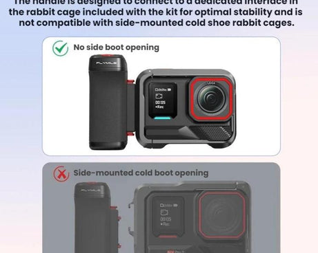 For DJI Osmo Action 5 Pro / 6 Flymile Bluetooth Street Photography Handle Magnetic Quick-Release Base