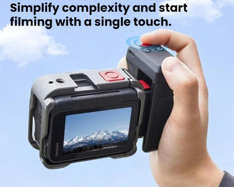 For DJI Osmo Action 5 Pro / 6 Flymile Bluetooth Street Photography Handle Magnetic Quick-Release Base
