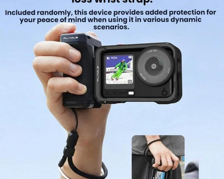 For DJI Osmo Action 5 Pro / 6 Flymile Bluetooth Street Photography Handle Magnetic Quick-Release Base