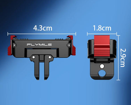 For DJI Osmo 360 / Action 3 / 4 / 5 Pro Flymile Magnetic Quick-Release Adapter Base, Plastic