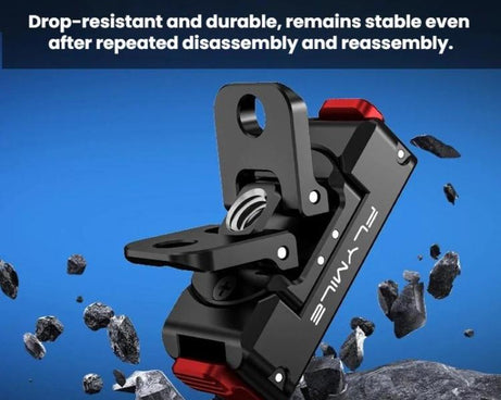 For DJI Osmo 360 / Action 3 / 4 / 5 Pro Flymile Magnetic Quick-Release Adapter Base, Plastic
