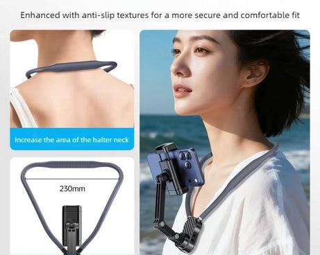 Neck-Worn Phone Mount Cycling First-Person View Chest-Mounted Anti-Shake Shooting, Magnetic, Clip, Action Camera