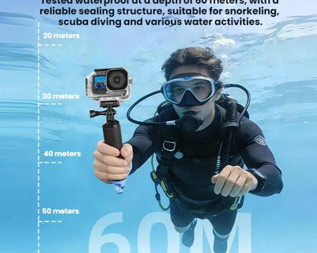 For DJI Osmo Action 6 Flymile 60m Diving Quick-Release Magnetic Waterproof Case