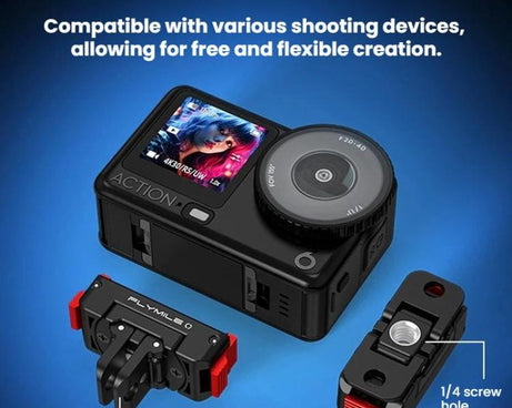 For DJI Osmo Action 6 Rotating Magnetic Quick-Release Expansion Dock