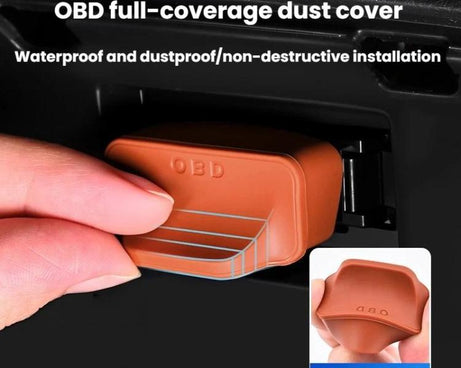 5pcs Universal Car OBD Protective Cover Silicone Dustproof Protective Cap