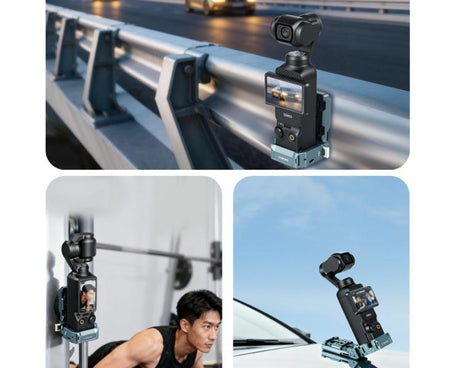 For DJI Osmo Pocket 3 COBONE Magnetic Extension Mount Quick-Release Adapter With 1/4-Inch Screw Hole & Cold Shoe, CPK-2