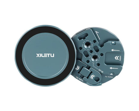 XILETU All-In-One Magnetic Phone Mount With 1/4-Inch Screw, Action, Cold Shoe, NATO Interfaces, MI-1, MI-1+XJ-28 Bracket, MI-1+MC-22S Gimbal+XT-18S Tripod