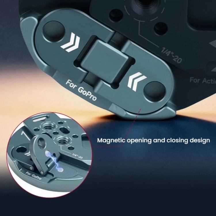 XILETU All-In-One Magnetic Phone Mount With 1/4-Inch Screw, Action, Cold Shoe, NATO Interfaces, MI-1, MI-1+XJ-28 Bracket, MI-1+MC-22S Gimbal+XT-18S Tripod