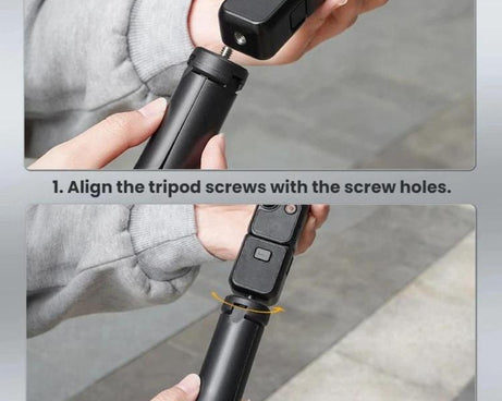 For DJI Osmo Pocket 3 / Insta360 X4 / X5 BRDRC Desktop Fixed Support Tripod