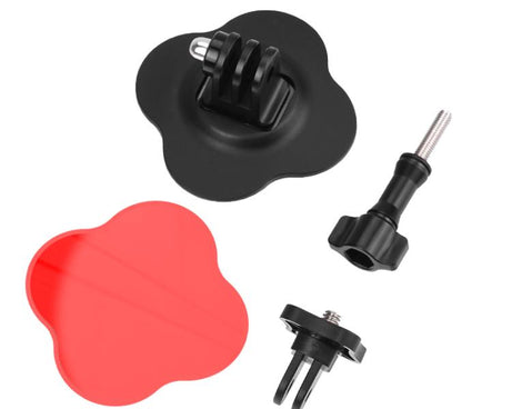 For DJI Osmo Pocekt 3 / Action 6 / GoPro Flymile Helmet Mount, Square, Floral