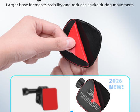 For DJI Osmo Pocekt 3 / Action 6 / GoPro Flymile Helmet Mount, Square, Floral