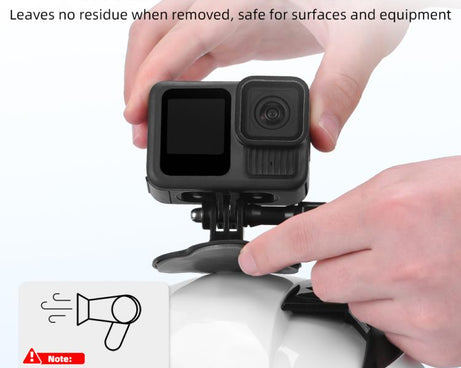 For DJI Osmo Pocekt 3 / Action 6 / GoPro Flymile Helmet Mount, Square, Floral