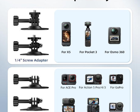 For DJI Osmo Pocekt 3 / Action 6 / GoPro Flymile Helmet Mount, Square, Floral