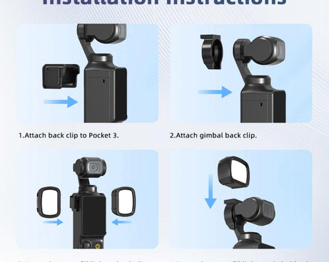 For DJI Pocket 3 Flymile Handheld Magnetic Fill Light For Photography