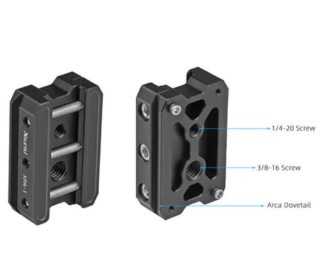 XILETU XPA-1 Arca-Swiss Quick Release Clamp With Dovetail Rail Tripod Monopod Camera Mount Adapter