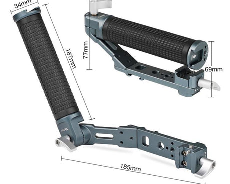 XILETU Adjustable Angle Handle Grip For DJI RS 4 Mini/RS 4 Pro/RS 4/RS 3 Mini/RS 3 Pro/RS 2 Stabilizers