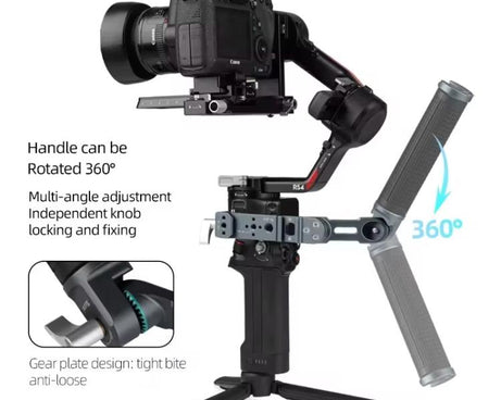 XILETU Adjustable Angle Handle Grip For DJI RS 4 Mini/RS 4 Pro/RS 4/RS 3 Mini/RS 3 Pro/RS 2 Stabilizers