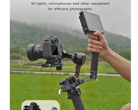 XILETU Adjustable Angle Handle Grip For DJI RS 4 Mini/RS 4 Pro/RS 4/RS 3 Mini/RS 3 Pro/RS 2 Stabilizers