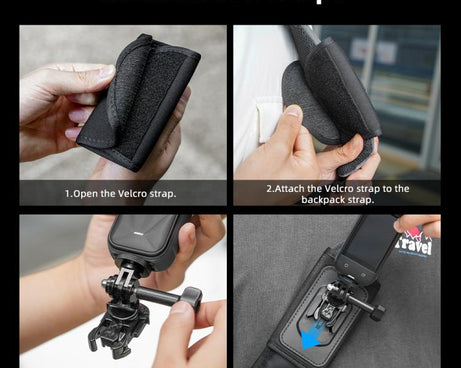 For DJI Osmo Pocket 3 / Action 6 / GoPro Backpack Shoulder Strap Bracket Clip