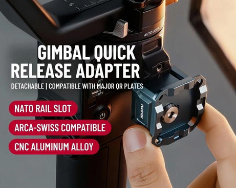 NATO Rail Clamp For DJI RS Series Stabilizer Arca-Swiss Compatible QR Mount Adapter, XILETU PC-38, XILETU PC-38A