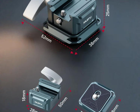 NATO Rail Clamp For DJI RS Series Stabilizer Arca-Swiss Compatible QR Mount Adapter, XILETU PC-38, XILETU PC-38A