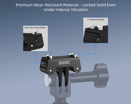 For Insta360 Ace Pro / Ace Pro 2 BRDRC Two-Claw Extendable Magnetic Quick-Release Base