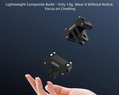 For Insta360 Ace Pro / Ace Pro 2 BRDRC Two-Claw Extendable Magnetic Quick-Release Base
