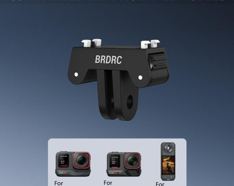 For Insta360 Ace Pro / Ace Pro 2 BRDRC Two-Claw Extendable Magnetic Quick-Release Base