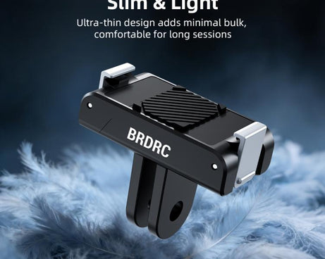 BRDRC For DJI Magnetic Quick-Release Base Two-Claw Stand Extension Accessory, For Osmo Action 6 / Nano, For Osmo Action 3 / 4 / 5 Pro / Osmo 360