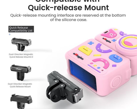 For DJI Osmo Nano aMagisn Fun Pattern Silicone Case 5-in-1 Full Body Protective Cover Skin with Lens Cap