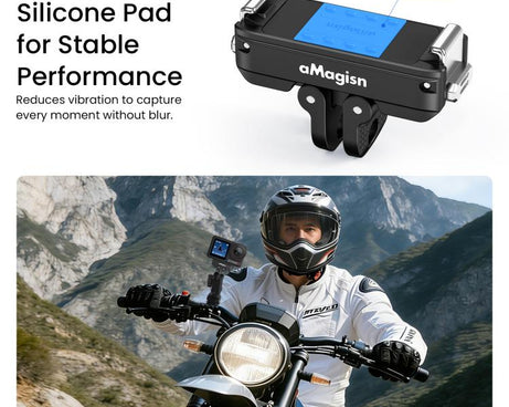 aMagisn Metal Magnetic Quick Release Mount 2.0 Lockable Adapter for DJI Osmo 360/ Action 5 Pro/4/3, For DJI Osmo 360/ Action 5 Pro/4/3