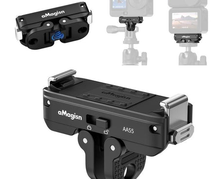 For DJI Osmo Action 6 / Nano aMagisn Metal Magnetic Quick Release Mount 2.0 Lockable Adapter, For DJI Osmo Action 6 / Nano