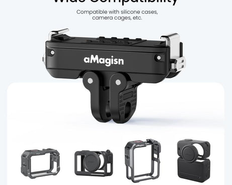 For DJI Osmo Action 6 / Nano aMagisn Metal Magnetic Quick Release Mount 2.0 Lockable Adapter, For DJI Osmo Action 6 / Nano