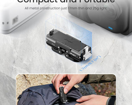 For Insta360 GO Ultra aMagisn Metal Magnetic Quick Release Mount 2.0 Lockable Adapter, For Insta360 GO Ultra