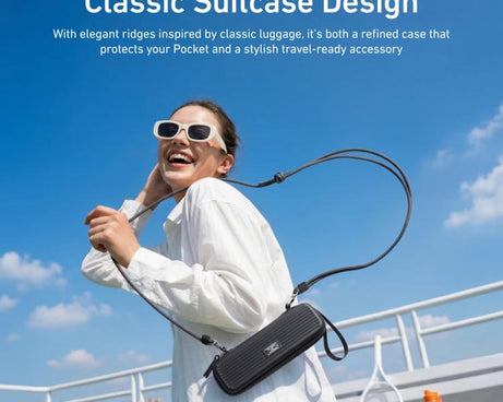For DJI Osmo Pocket 4/3 TELESIN DisAdv Bag Portable Mini Suitcase Crossbody Bag with Adjustable Shoulder Strap