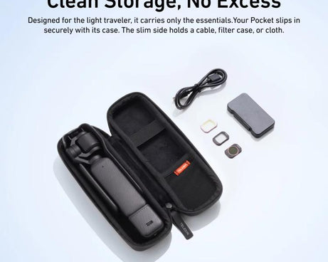 For DJI Osmo Pocket 4/3 TELESIN DisAdv Bag Portable Mini Suitcase Crossbody Bag with Adjustable Shoulder Strap