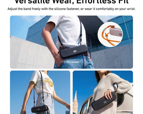 For DJI Osmo Pocket 4/3 TELESIN DisAdv Bag Portable Mini Suitcase Crossbody Bag with Adjustable Shoulder Strap