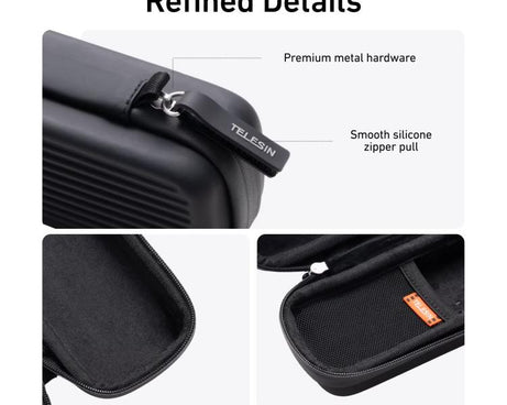 For DJI Osmo Pocket 4/3 TELESIN DisAdv Bag Portable Mini Suitcase Crossbody Bag with Adjustable Shoulder Strap